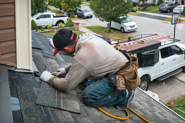 Professional Roof Replacement technician working in Allenwood, NJ